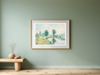 Bord de rivière – Armand Guillaumin Poster | Impressionist River Landscape Art Print