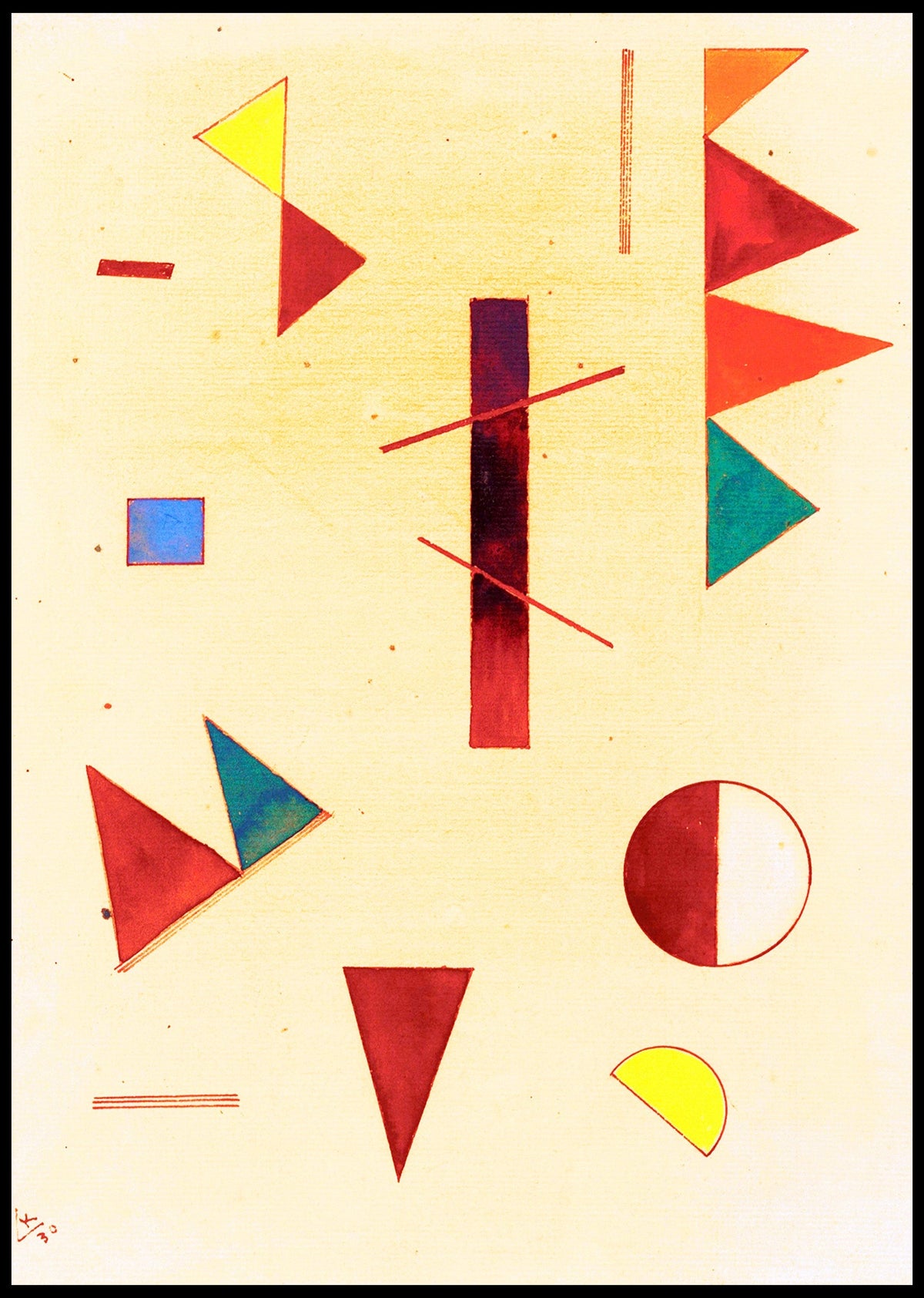 Distracted Abstract Wassily Kandinsky – Distracted - Iconic Abstract Art Print – Hakyarts