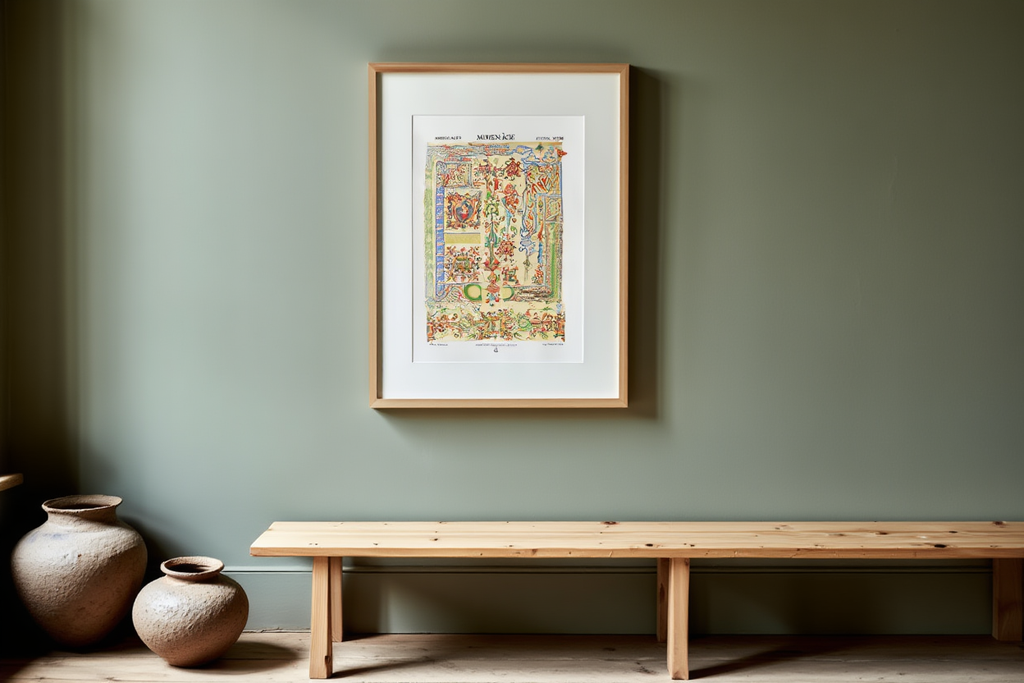 Moyen Age 7 by Auguste Racinet – Vintage French Medieval Costume Art Print