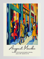 August Macke Expressionist Gallery Wall Set – 4 Colorful Art Prints - Hakyarts