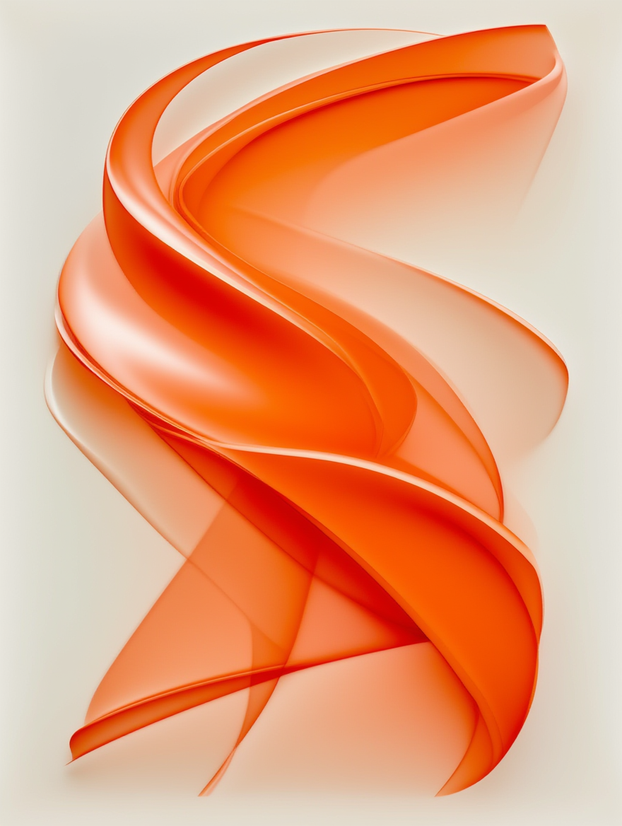 Set of 4 Wall Art Prints – Orange Maximalist, Bauhaus Geometric & Abstract Flow Collection