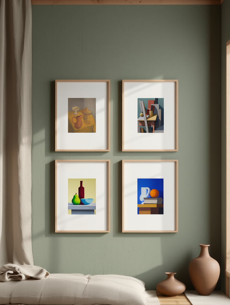 Lundstrøm Geometric Color Study – 4 Prints Mix & Match