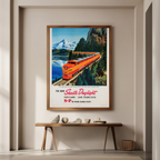 The New Shasta Daylight – Portland Vintage Travel Poster Art Print - Hakyarts