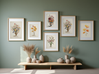 Floral Harmony – 5 Fine Art Prints - Hakyarts