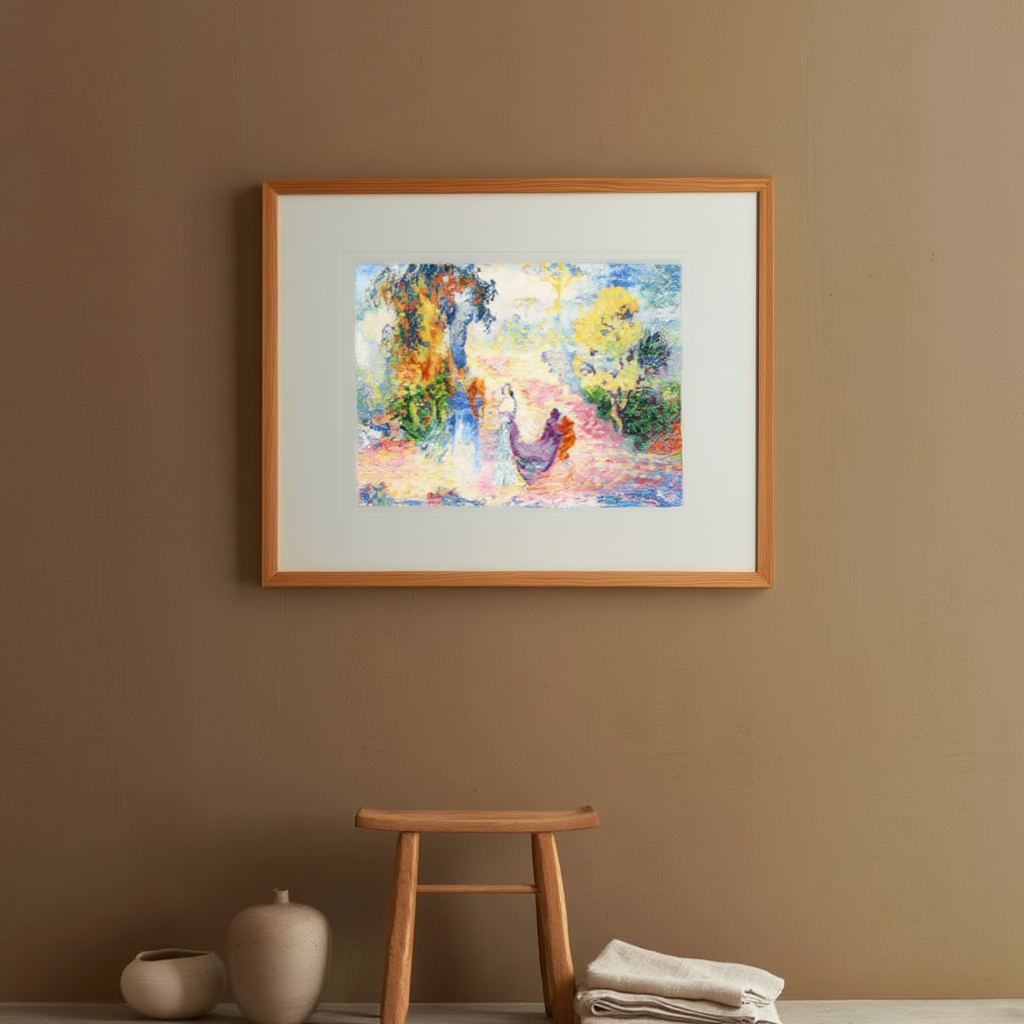 Henri-Edmond Cross - Kvinde i parken | HakyArts