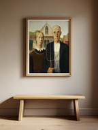 Grant Wood – American Gothic, 1930 – American Regionalist Art Print | Iconic Wall Decor - Hakyarts