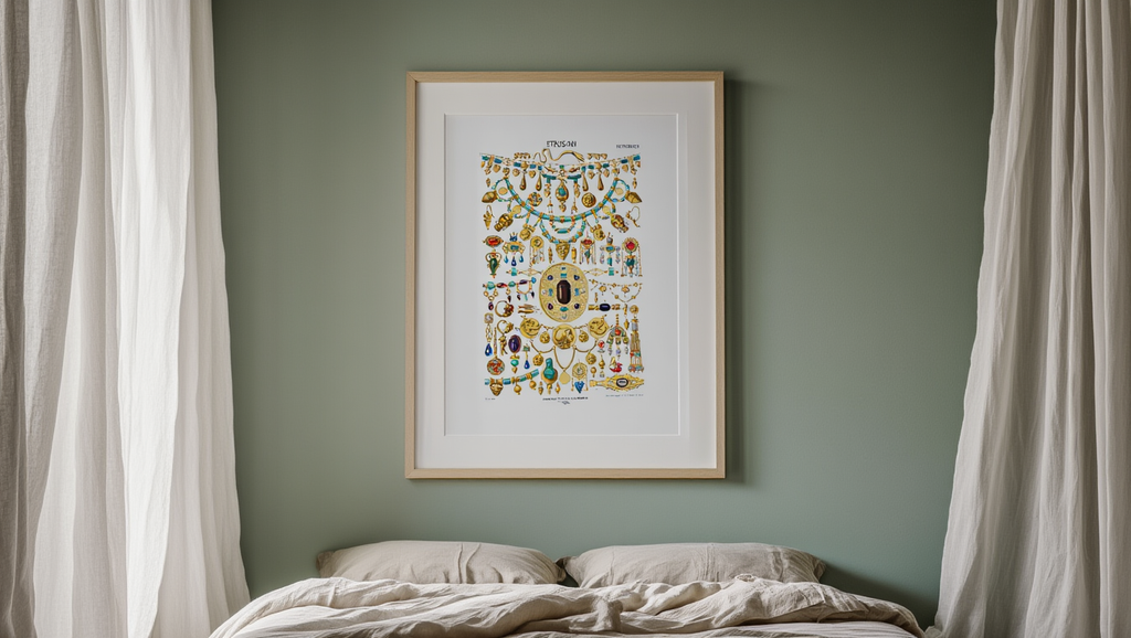 Auguste Racinet – Étrusque Print – XVI Century Vintage Historical Art Poster