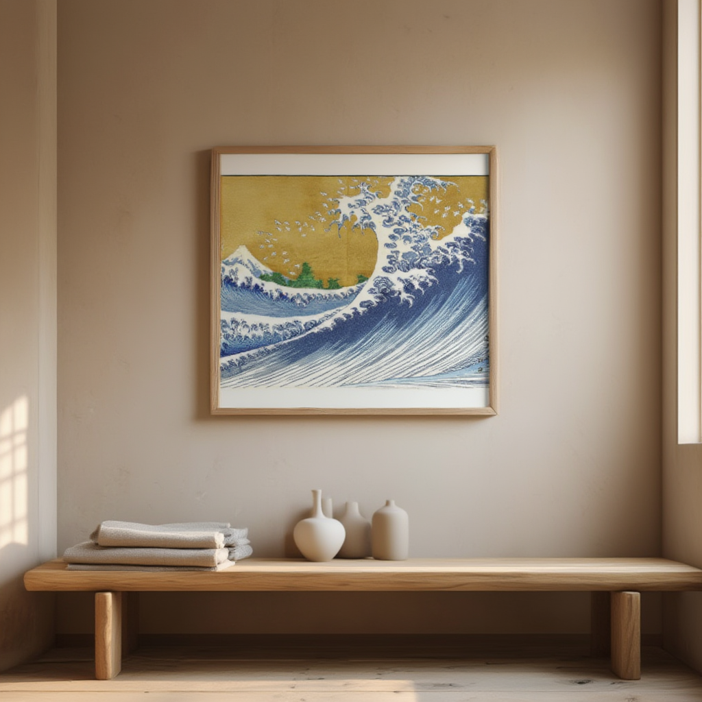 Big Wave – Katsushika Hokusai – Vintage Japanese Ukiyo-e Art Print