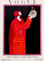 Set of 4 Elegant Vintage Vogue Prints – Fashion Magazine Wall Art - Hakyarts