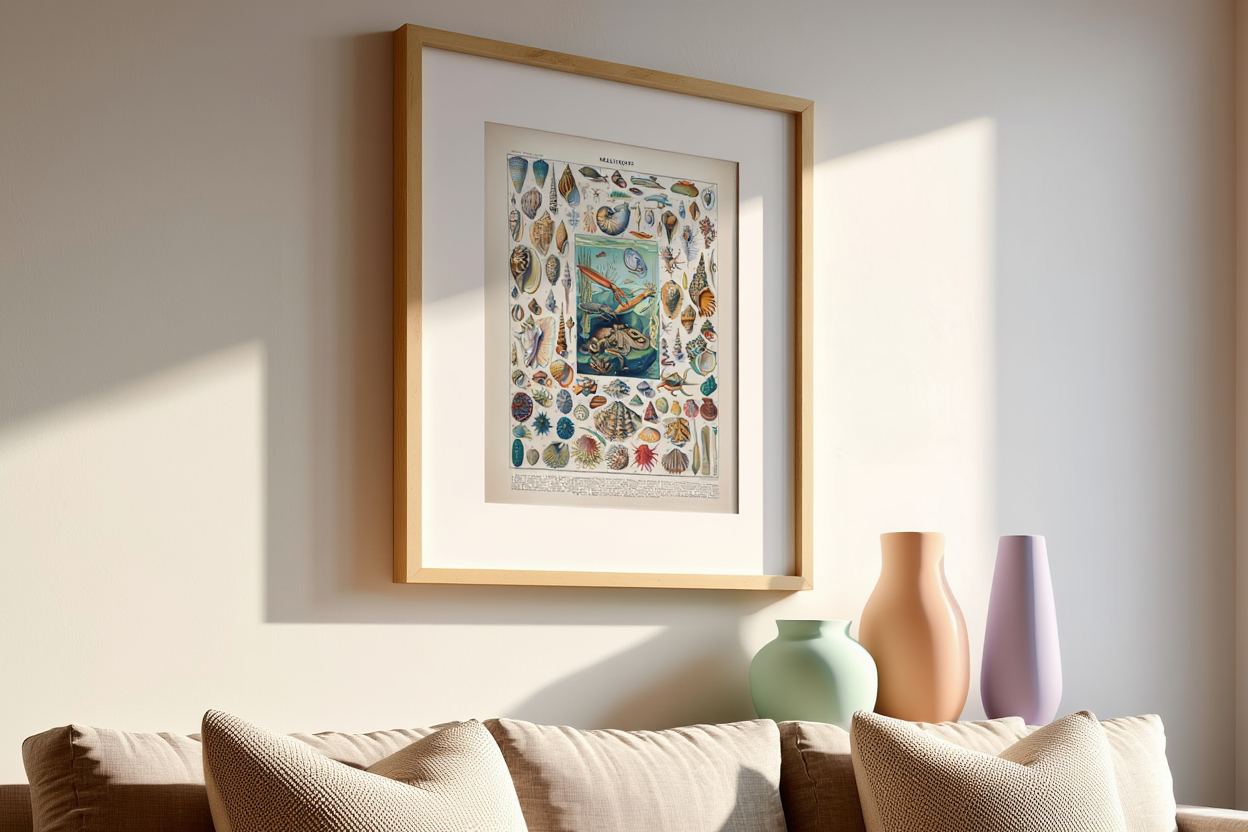 Adolphe Millot - Mollusques Poster