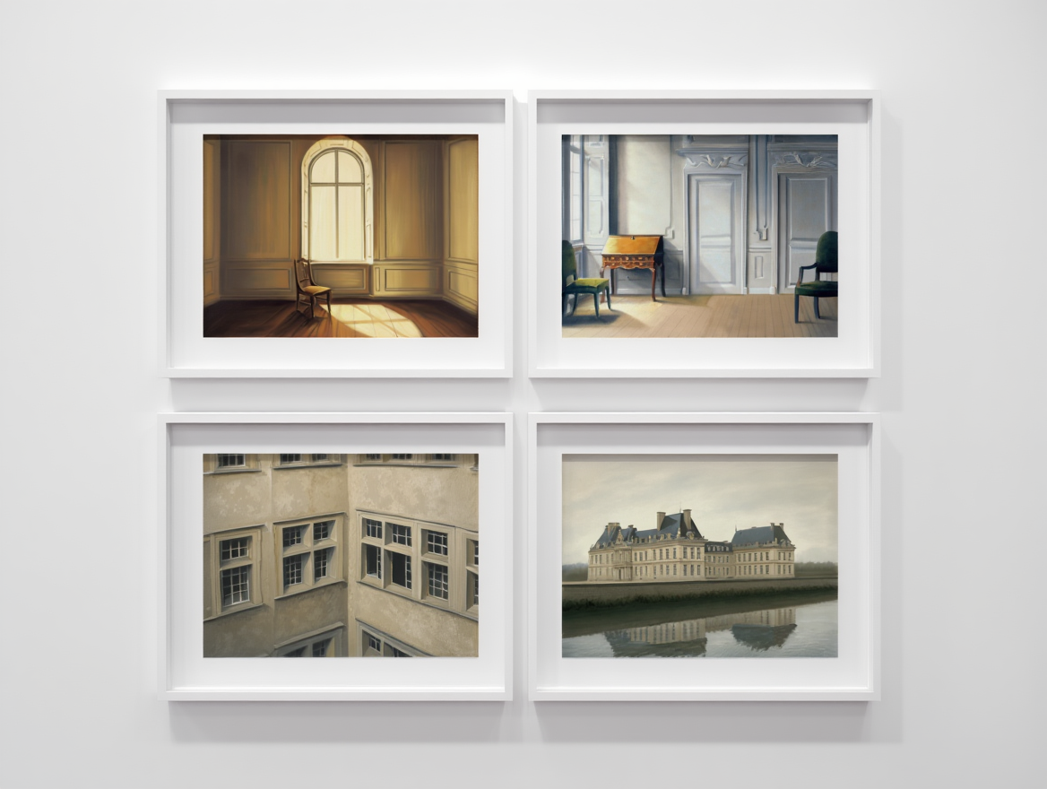 Hammershøi Minimalist Light & Shadow – 4 Prints Mix & Match