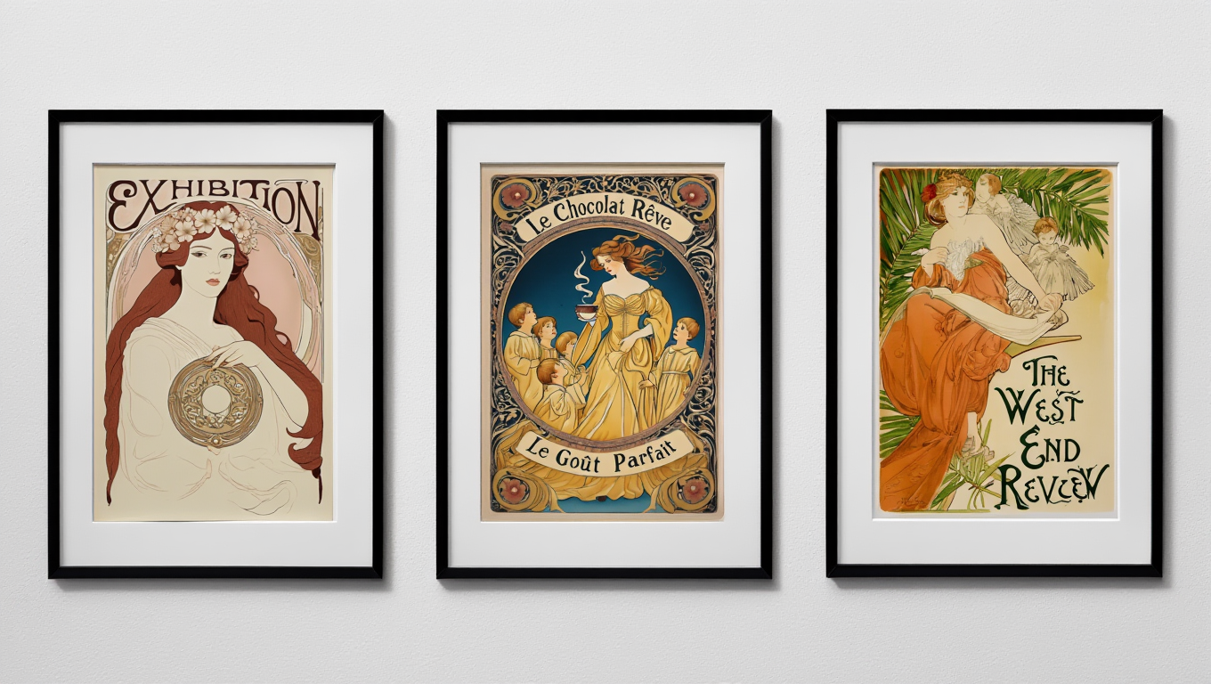 Timeless Alphonse Mucha Prints – Mix & Match 3 Collection