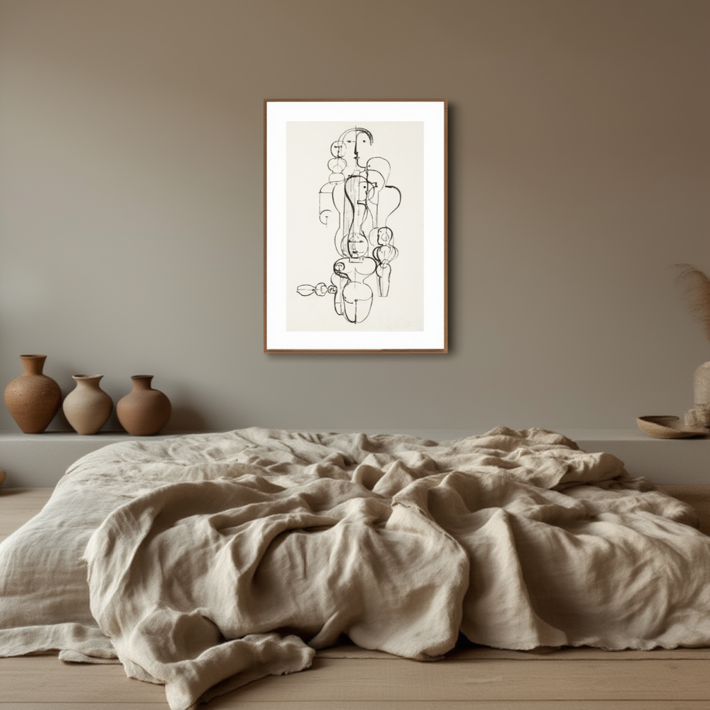 Konzentrische Gruppe by Oskar Schlemmer – Modernist Art Print