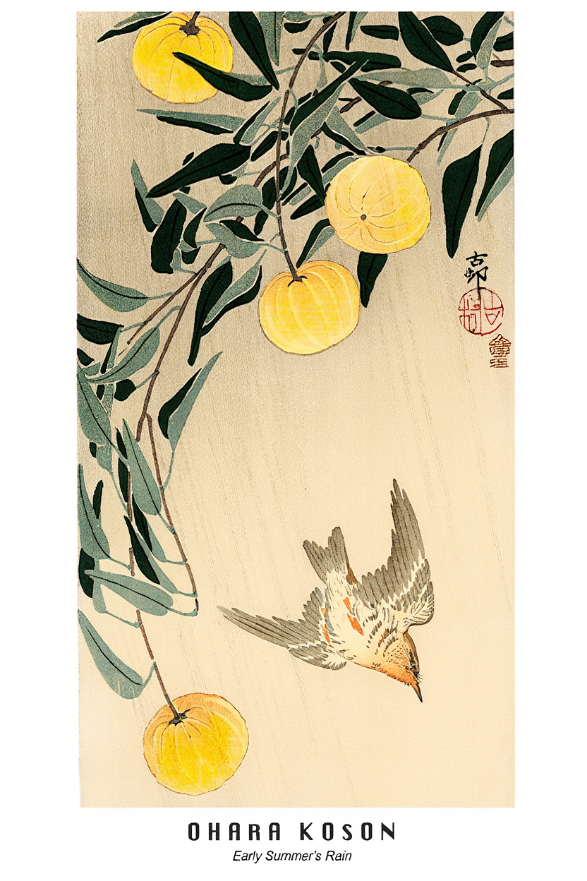Ohara Koson - Early Summer's Rain Poster