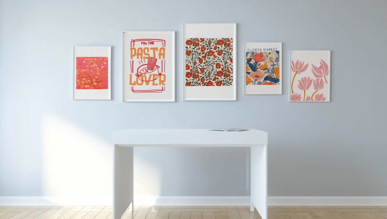 Bloom & Color: 5 Dopamine-Inspired Flower Market Prints