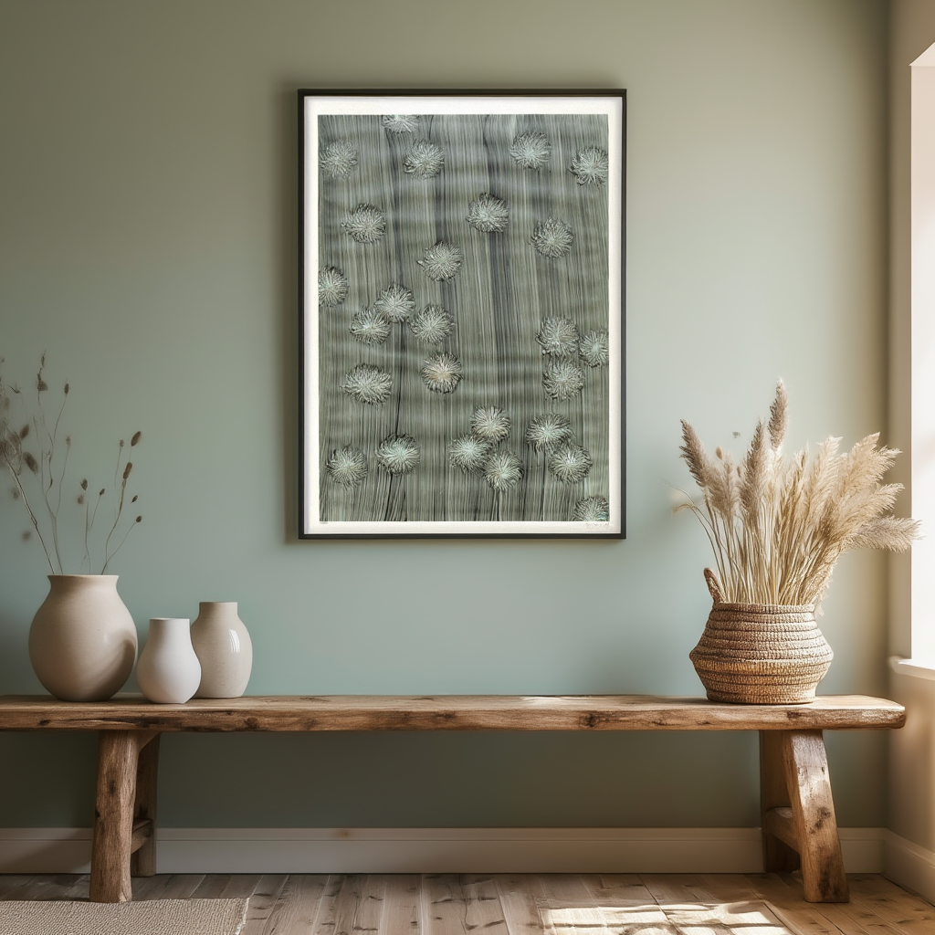 Mehrfarbiges Kleisterpapier (mit Blüten) – Vintage Floral Decorative Paper by Lilli Behrens