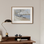 Au Bord de l’Eau au Printemps by Jean-François Raffaëlli – Springtime River Scene Art Prints