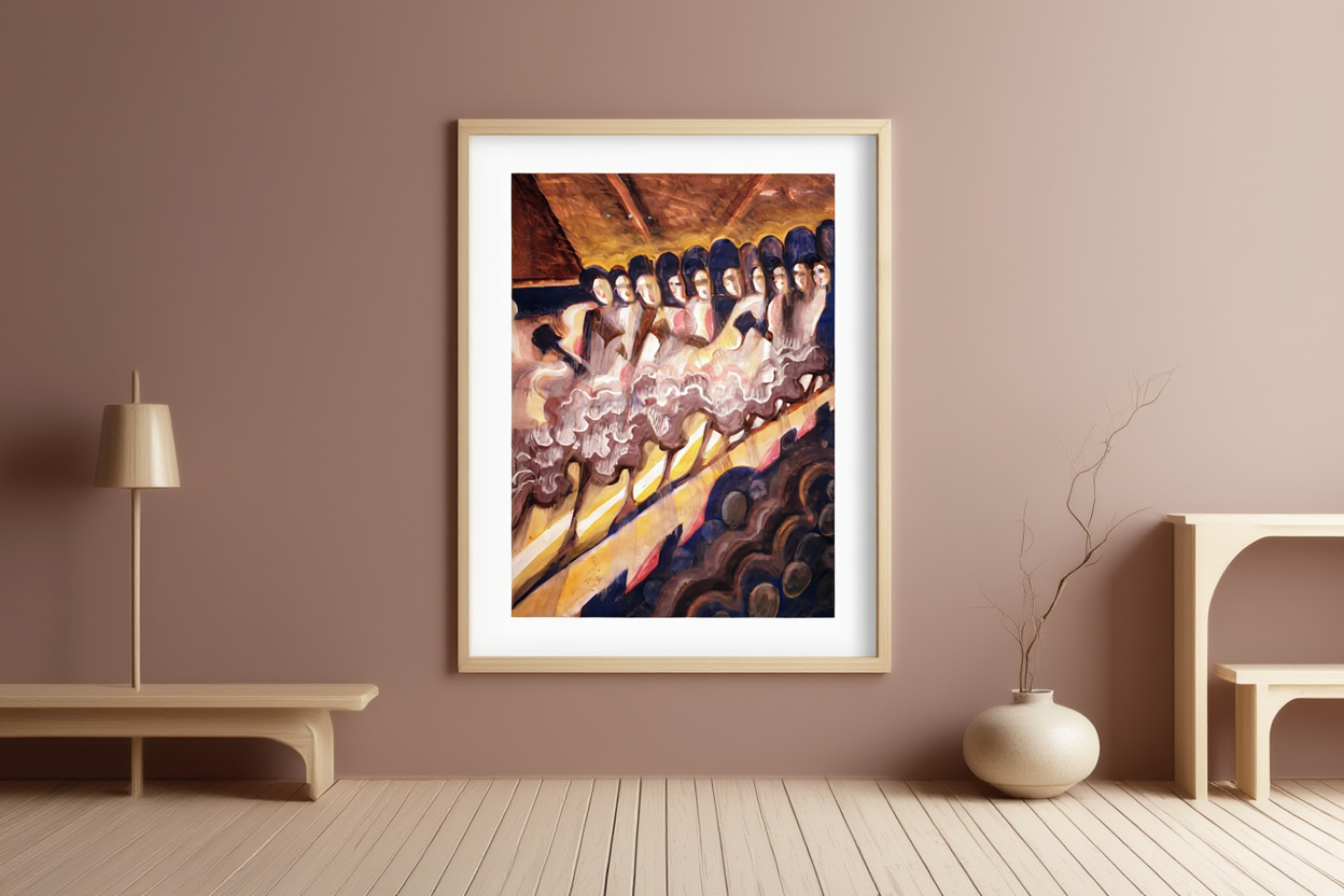 Cancan by Hugo Scheiber - Poster