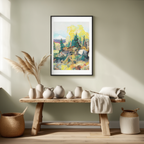 Autumn Hillside by Franklin Carmichael (1920) – Canadian Landscape Art Print - Hakyarts