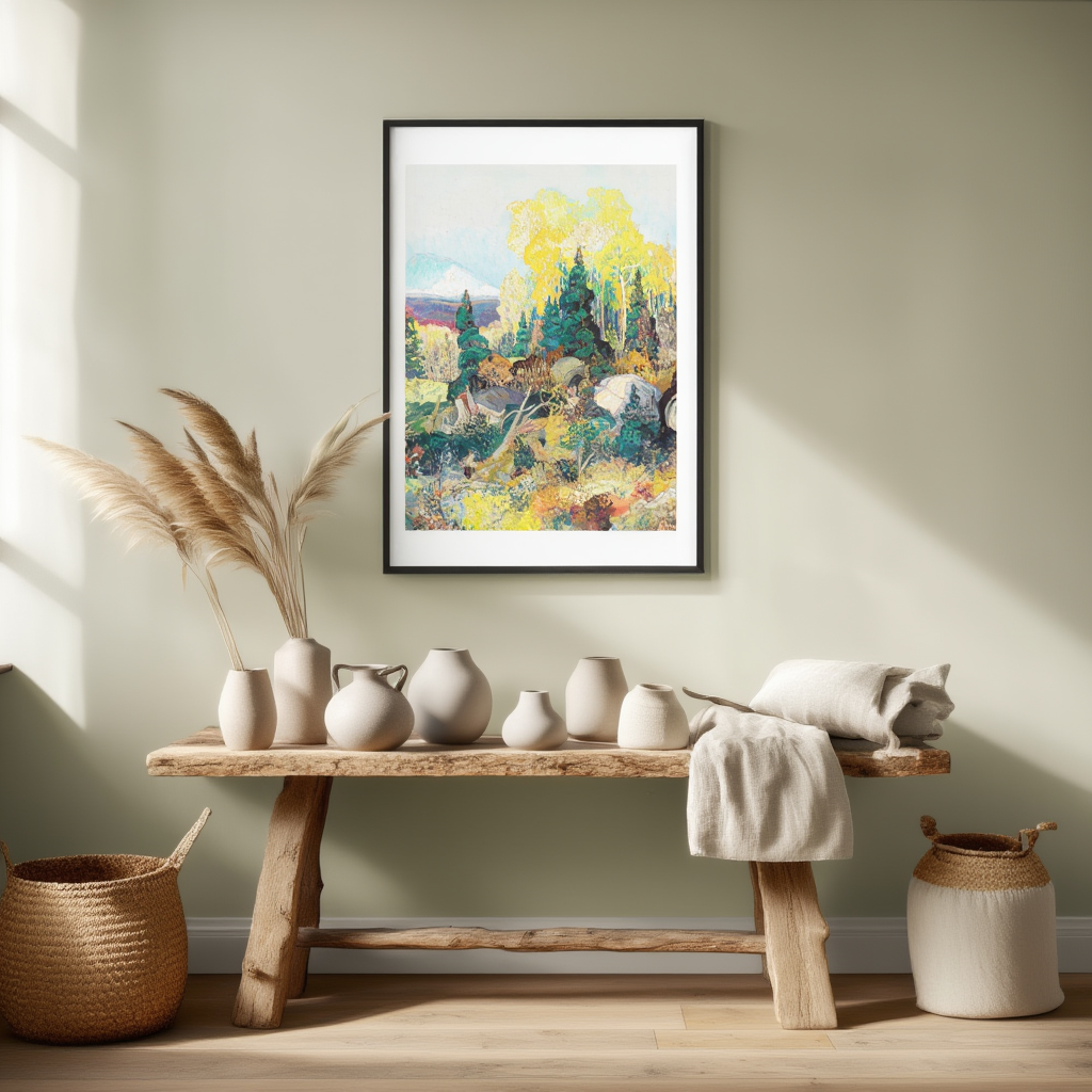 Autumn Hillside by Franklin Carmichael (1920) – Canadian Landscape Art Print
