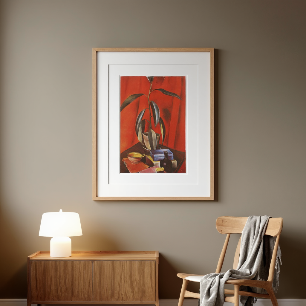 Alexander Kanoldt - Still Life with Gum Tree