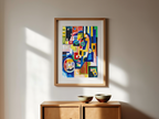 Amadeo de Souza-Cardoso - Forbjerghoved Indigo Hav af Ossian Rose Orange | HakyArts