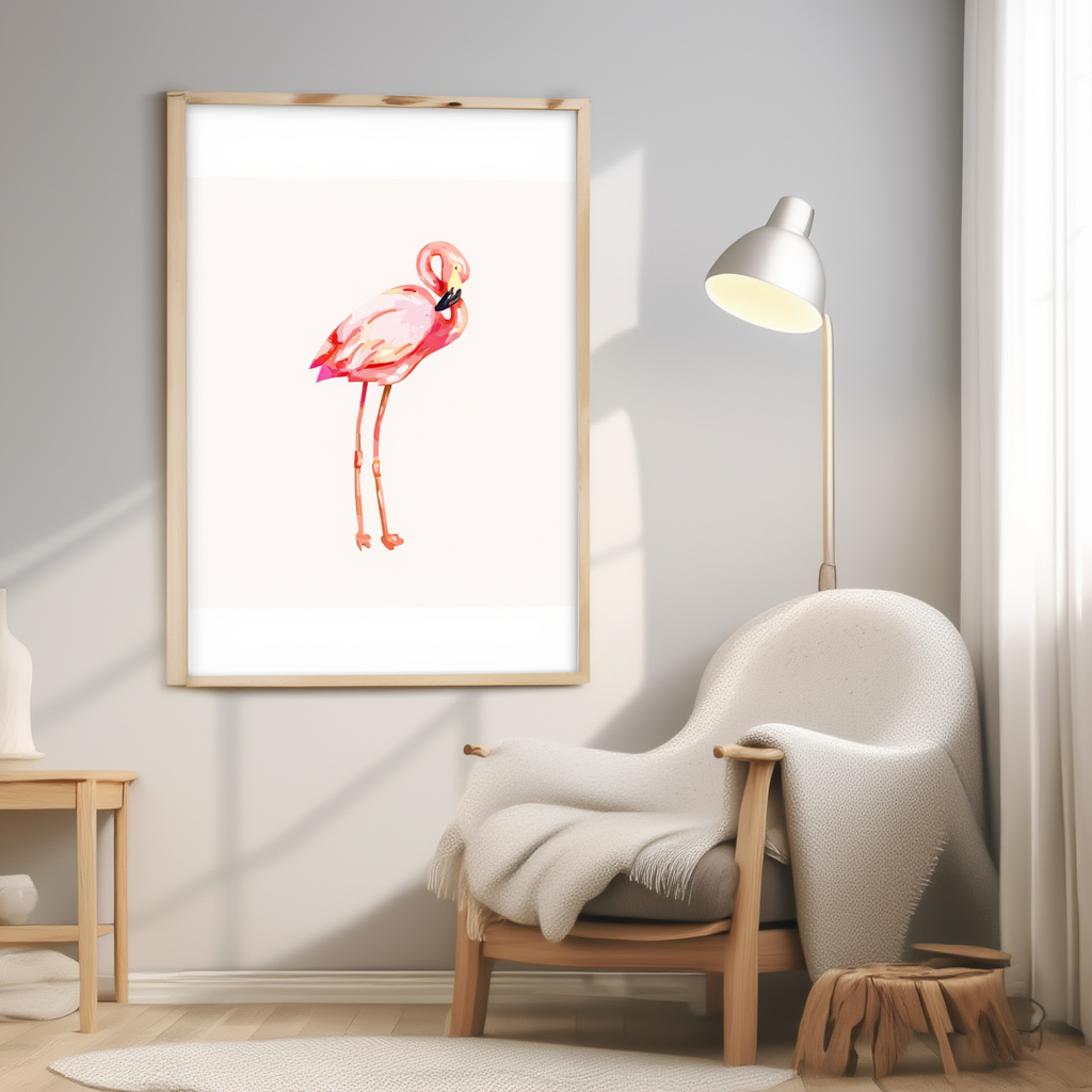 Pink Flamingo Poster