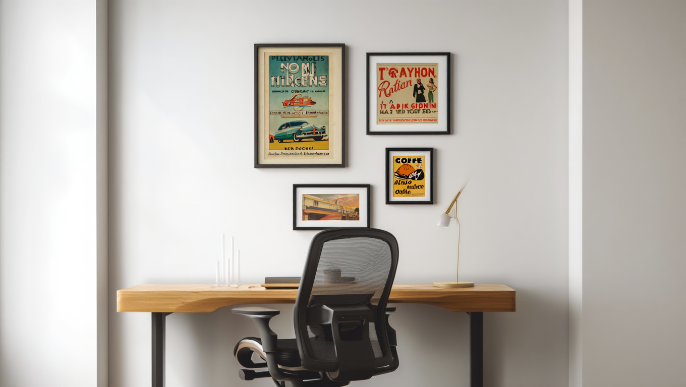 Vintage Reverie – 4-Piece Wall Art Set