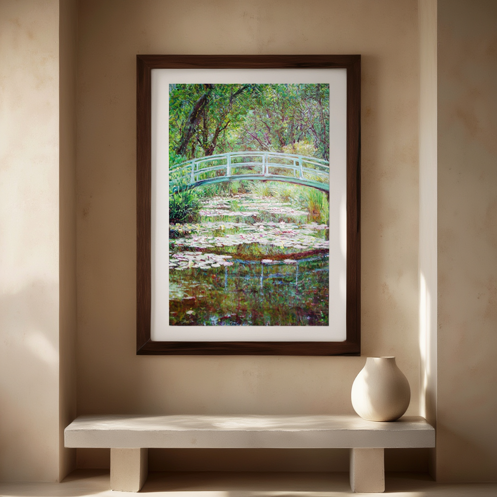 Claude Monet – The Japanese Footbridge | Iconic Impressionist Garden Art Print