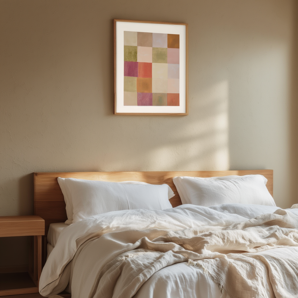 Vivid Geometric Squares – Colorful Modern Abstract Art Print