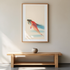 Two Carp – Ohara Koson Poster | Japanese Nature Art Print - Hakyarts