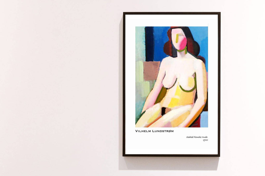 "Vilhelm Lundstrom - Seated Female Nude Poster"