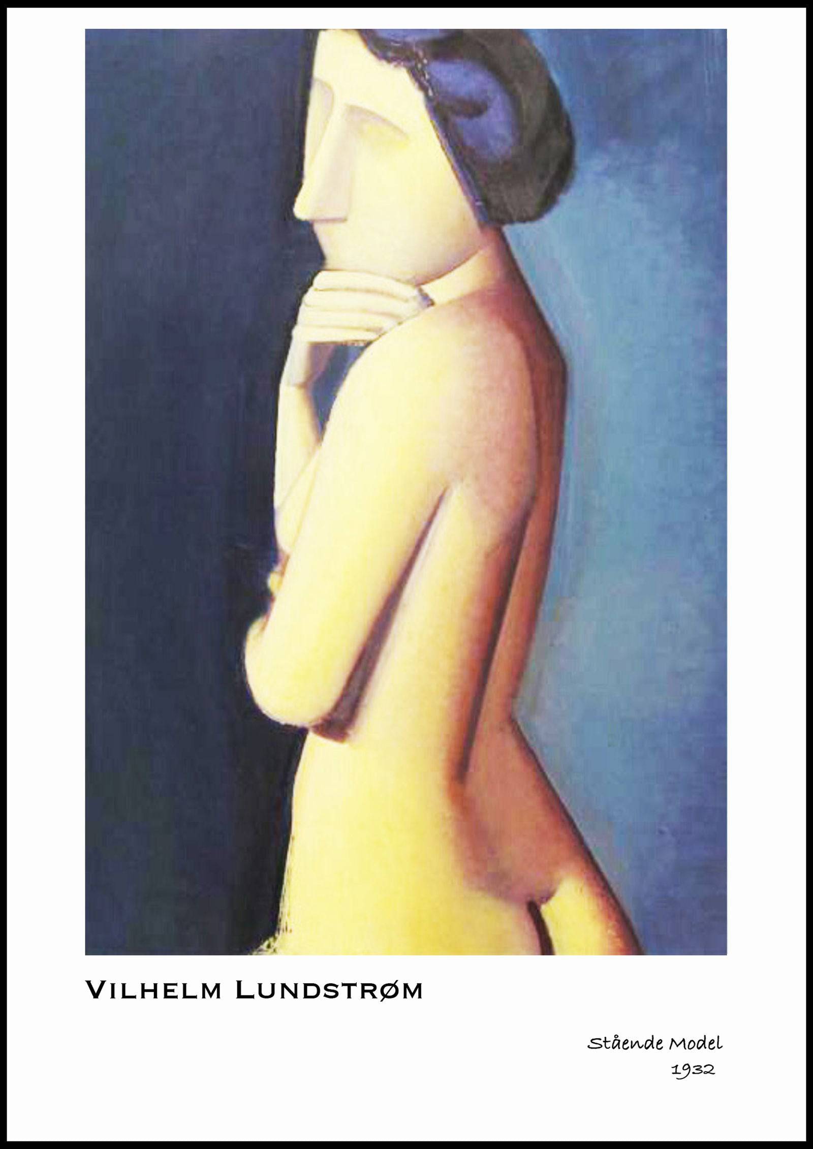 "Vilhelm Lundstrom - Stående Model Poster"