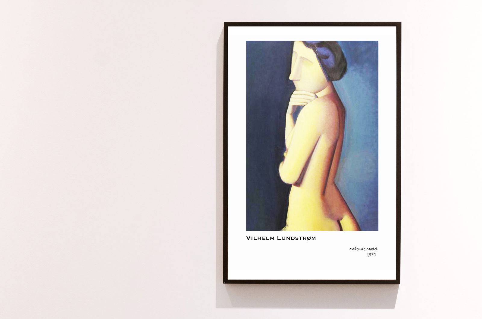 "Vilhelm Lundstrom - Stående Model Poster"