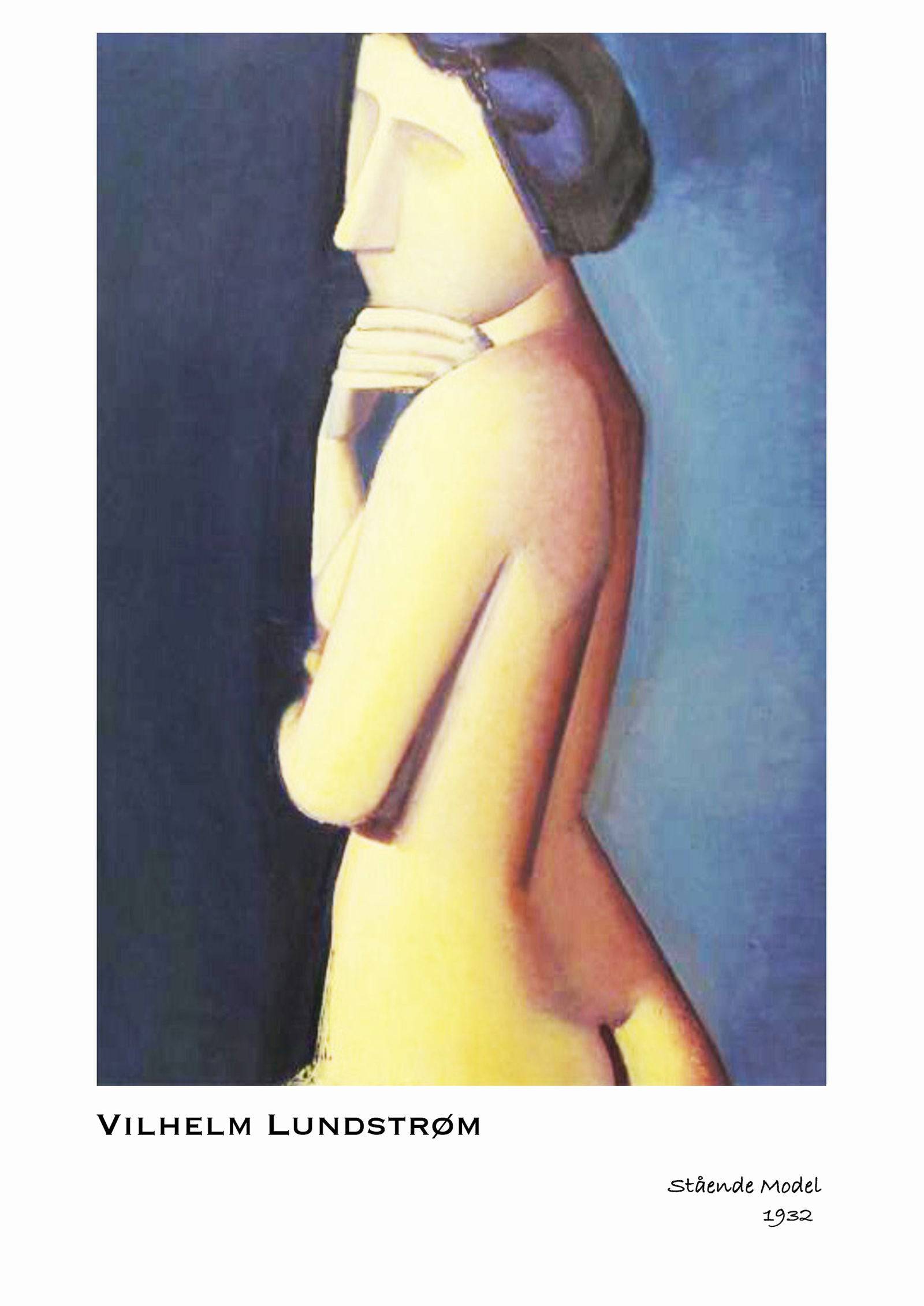"Vilhelm Lundstrom - Stående Model Poster"