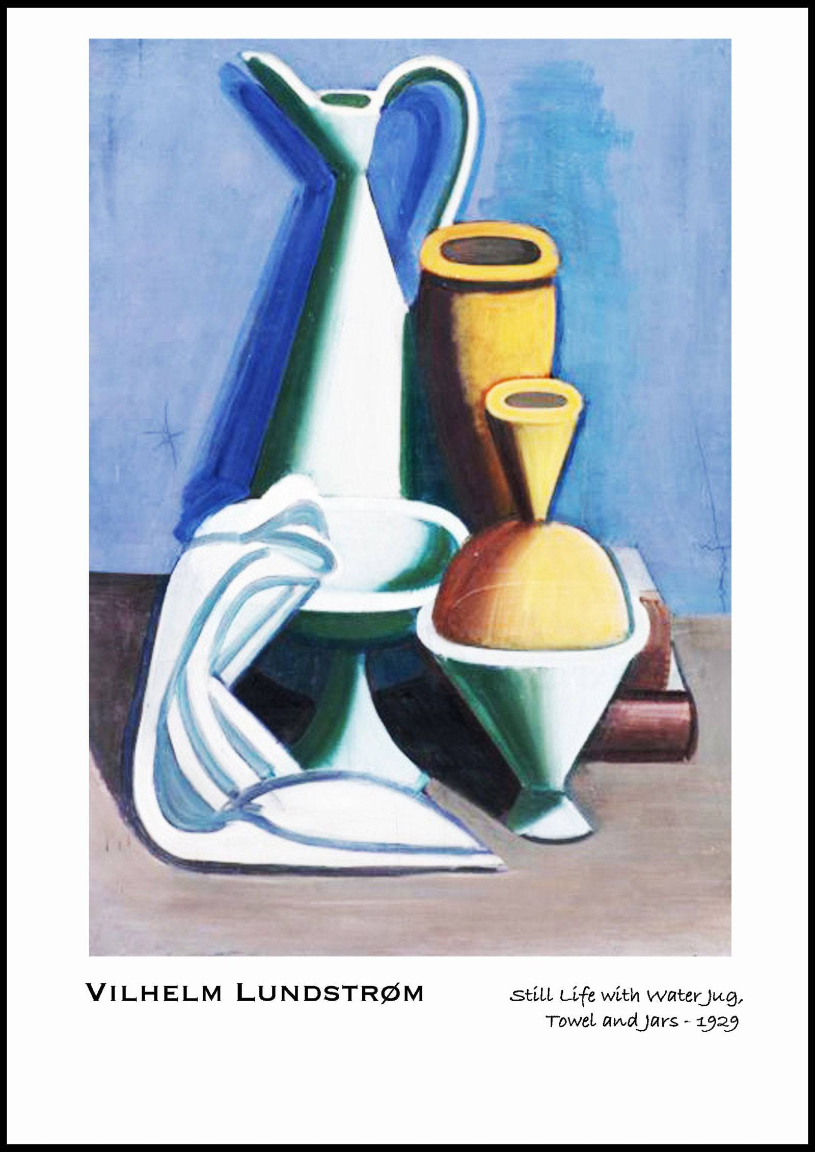 "Vilhem Lundstrom - Still Life with Water Jug Poster"