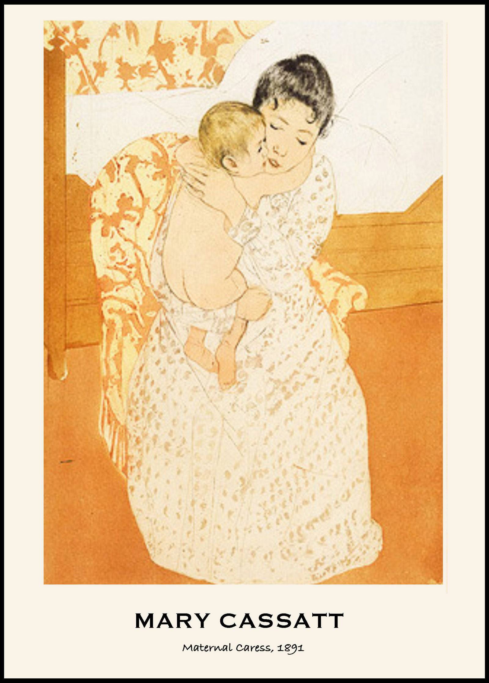"Mary Cassatt - Maternal Caress"