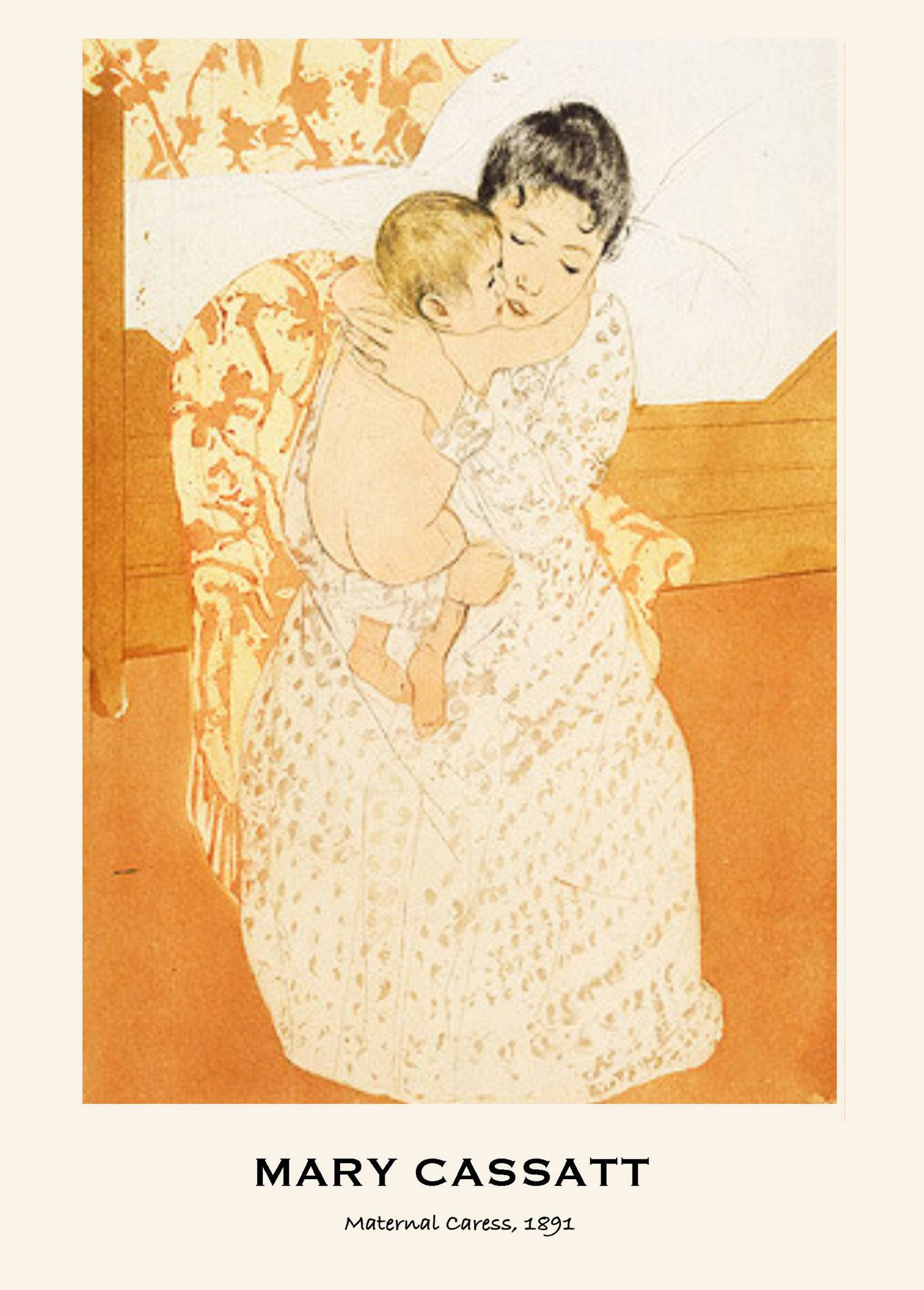 "Mary Cassatt - Maternal Caress"