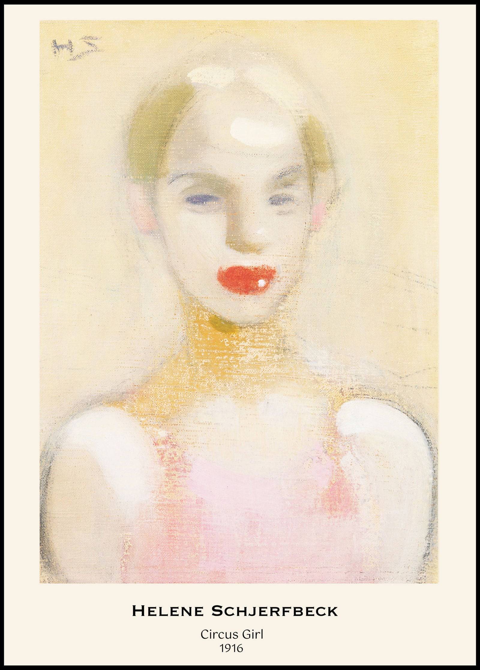 "Helene Schjerfbeck - Circus Girl Poster"