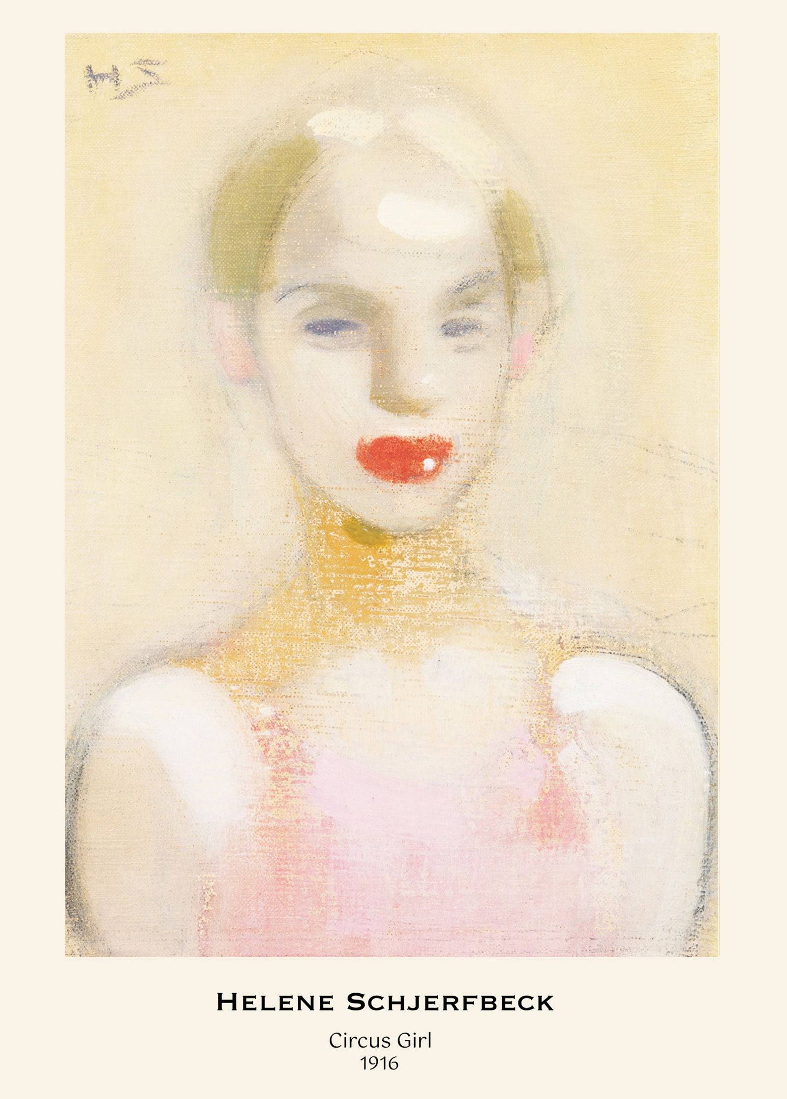 "Helene Schjerfbeck - Circus Girl Poster"