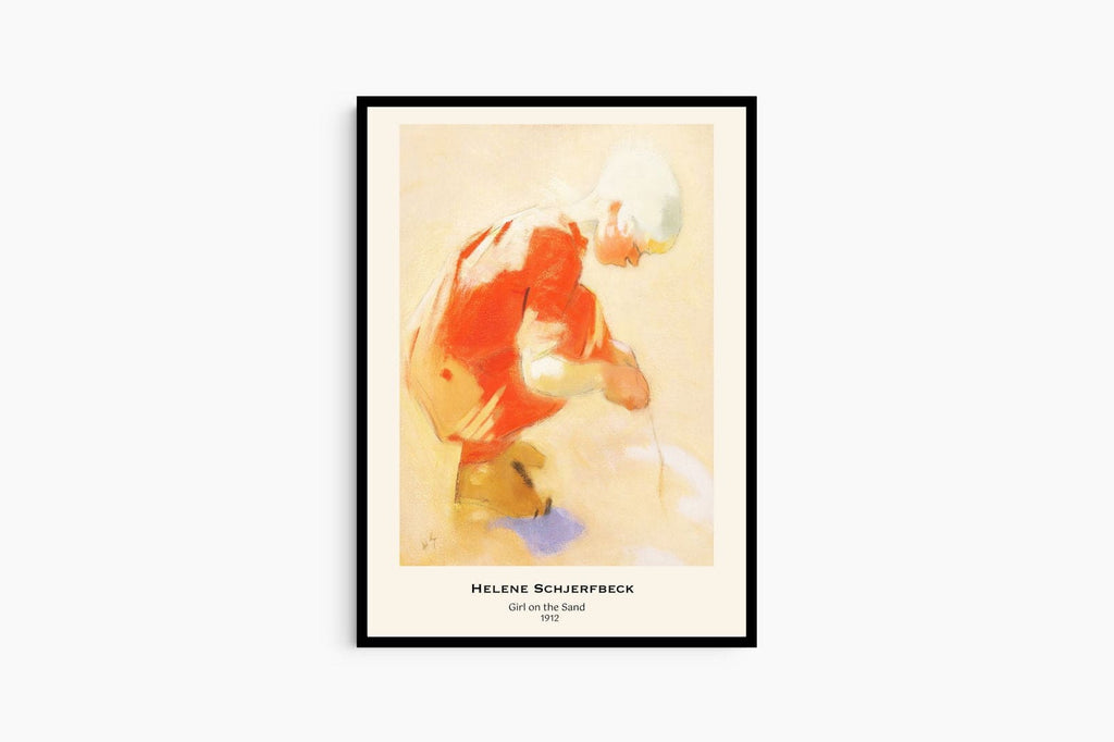 "Helene Schjerfbeck - Girl on the Sand Poster"