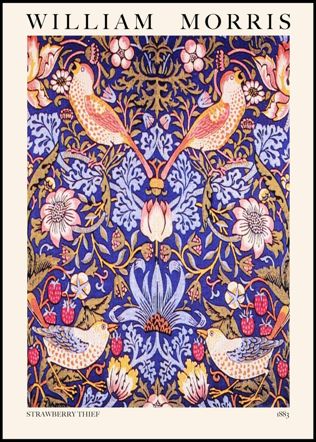 "William Morris - Strawberry Thief Poster"