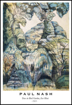"Paul Nash - Trees in Bird Garden Poster"