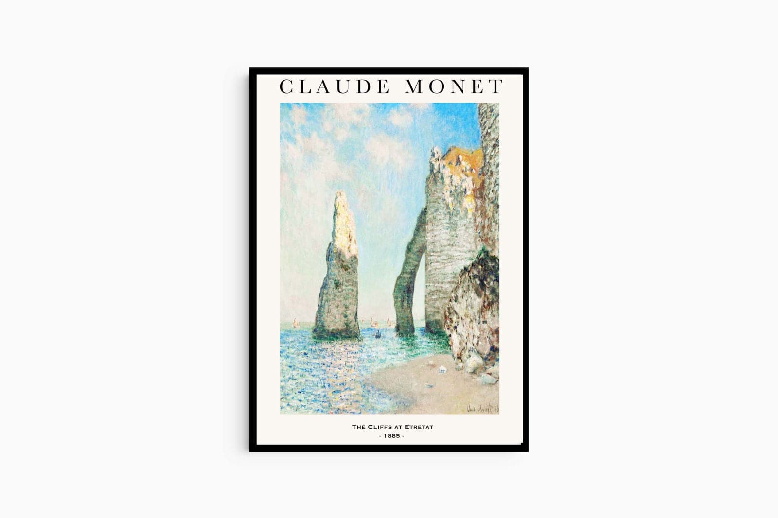 "Claude Monet - The Cliffs at Etretat Poster"