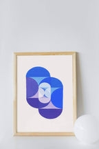 "Joseph Schillinger - Blue Gray Violet Wheel - Hakyarts"