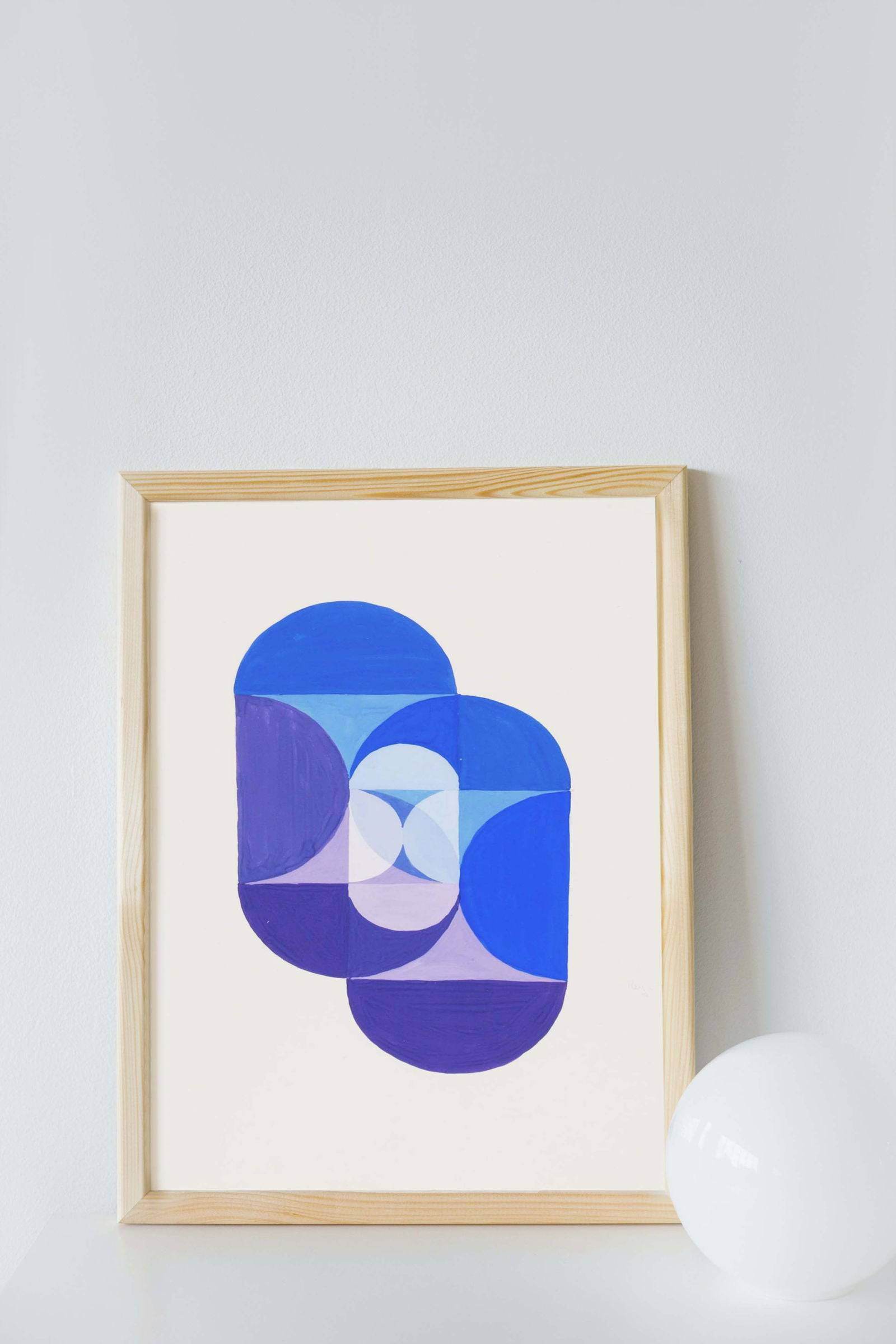 "Joseph Schillinger - Blue Gray Violet Wheel - Hakyarts"