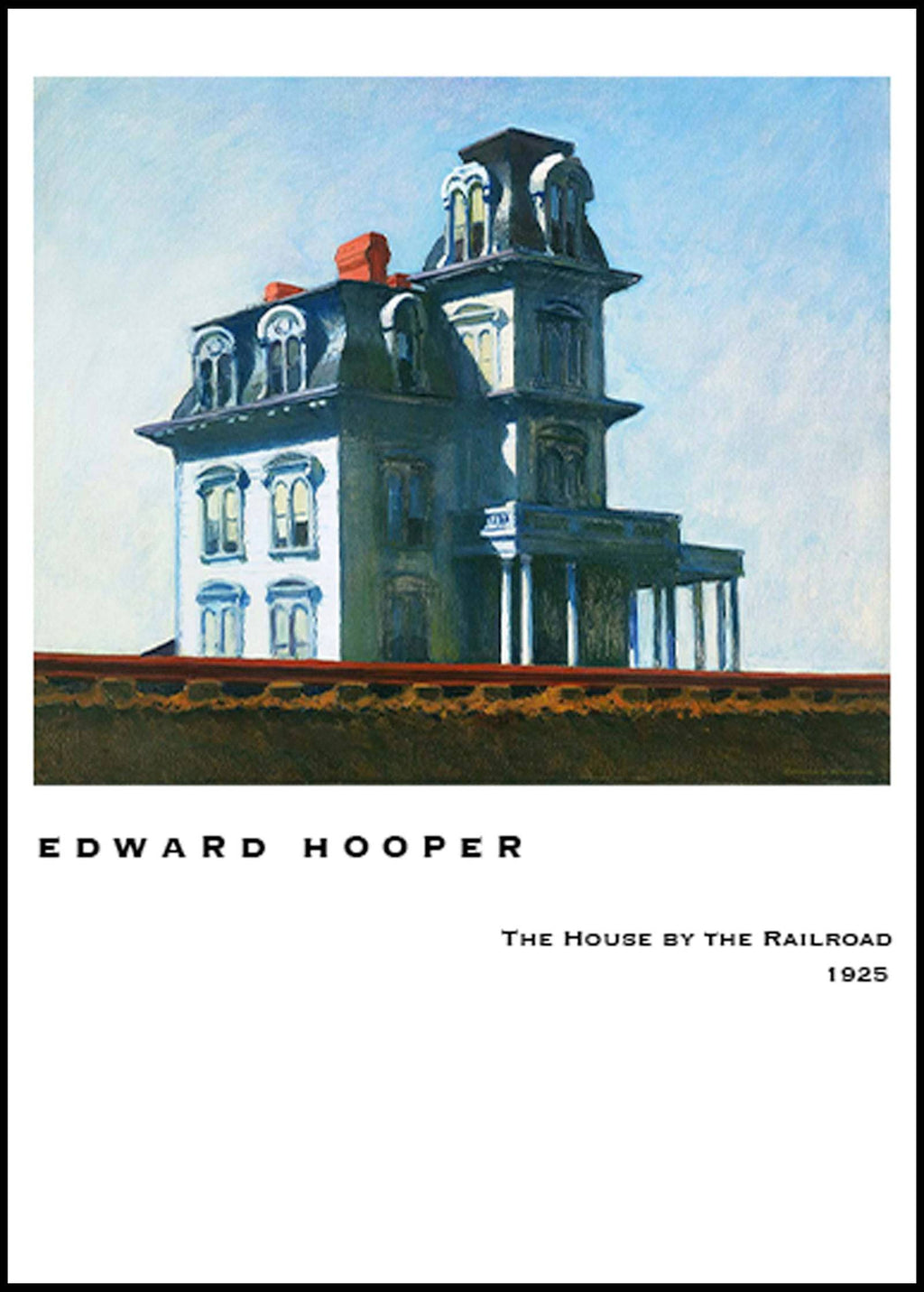 "Edward Hooper - The House At The Railroad Poster"