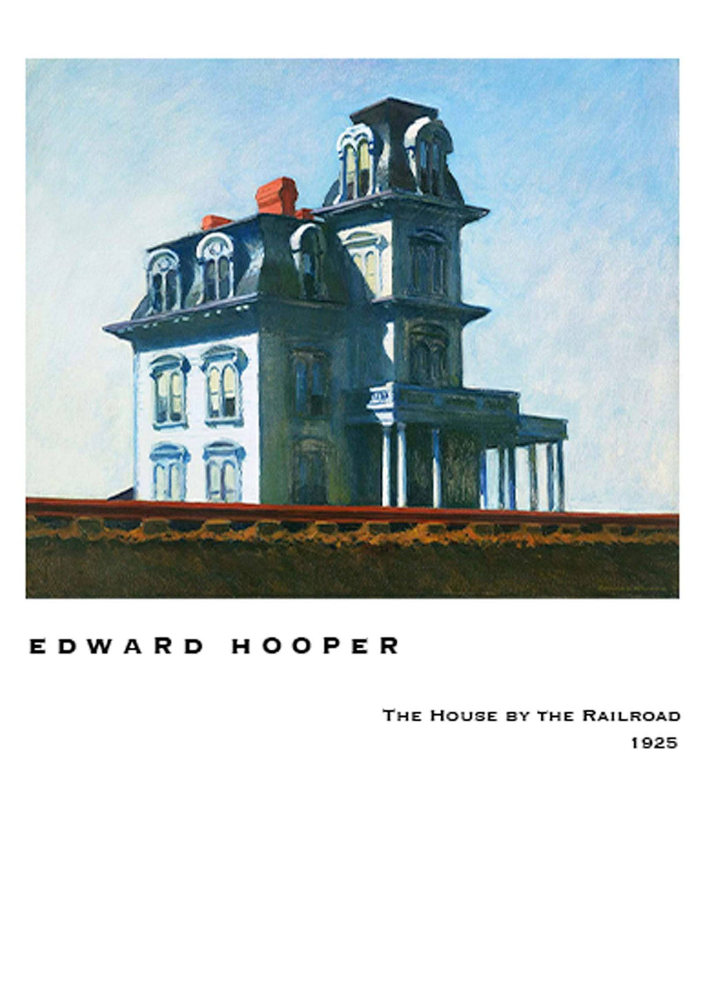"Edward Hooper - The House At The Railroad Poster"