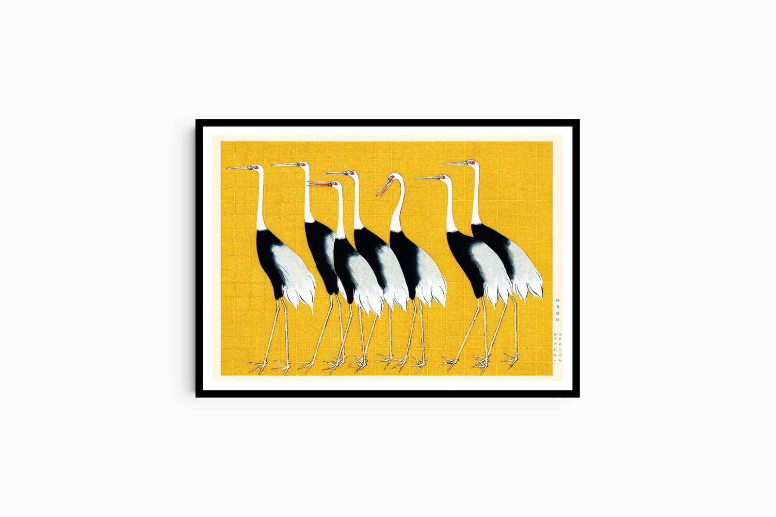 "Ogata Korin - Japanese Red Crown Cranes - Hakyarts"