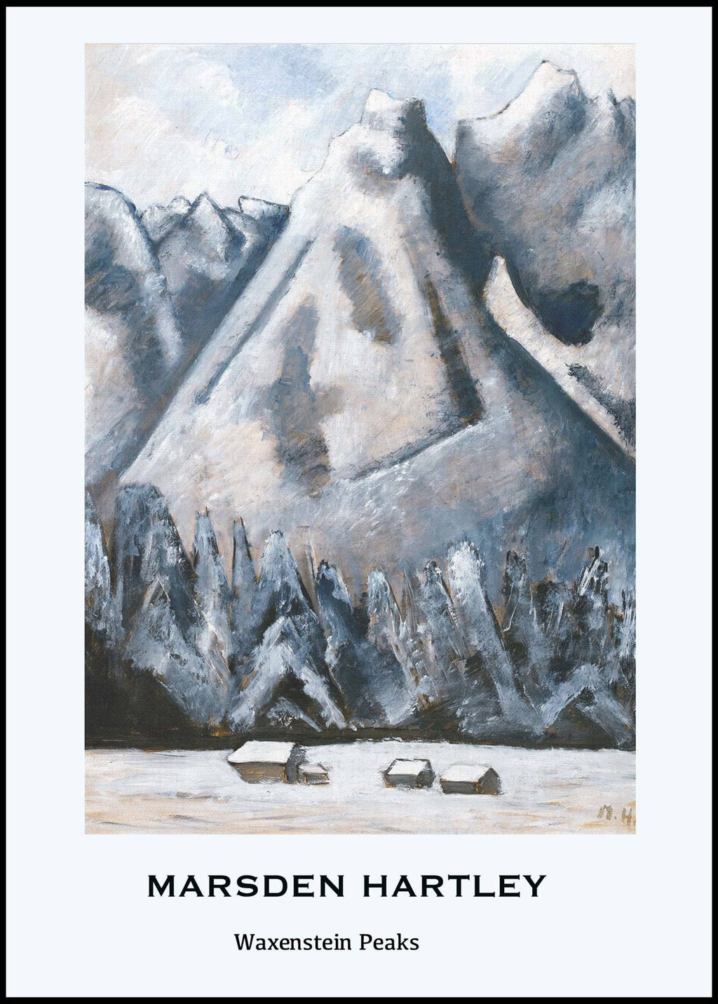 "Marsden Hartley - Waxenstein Peaks Poster"